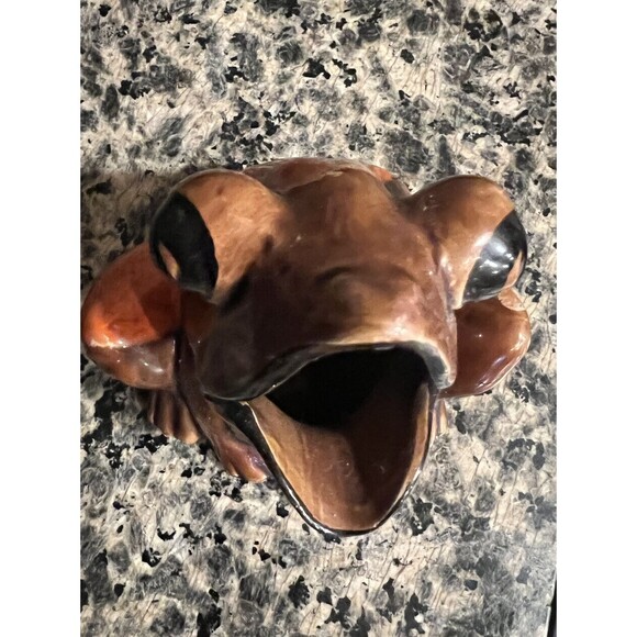 VINTAGE 1970s Florida Small Ceramic Frog Soap Sponge Holder Hobbyist Retro - Picture 7 of 8